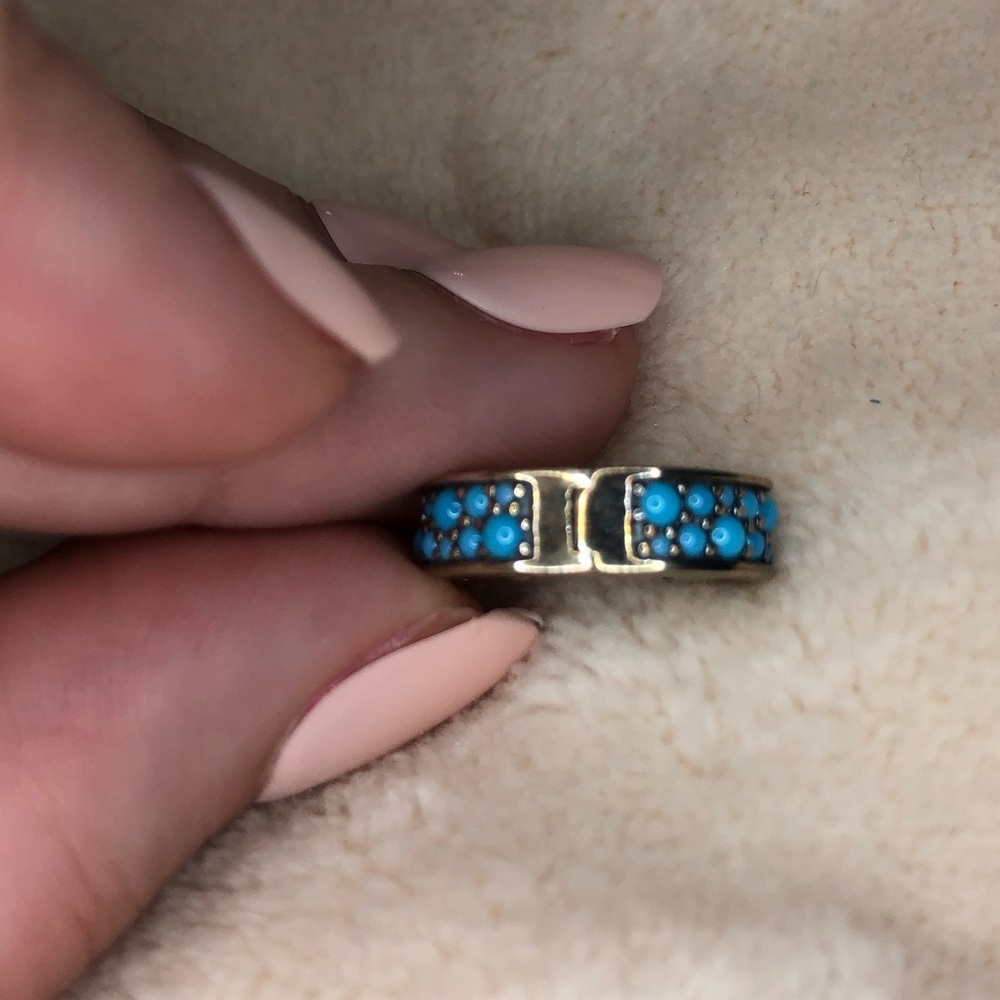 Pandora turquoise clamp charm